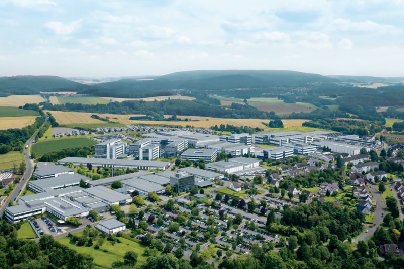 Arial view of the Phoenix Contact GmbH & Co KG premises