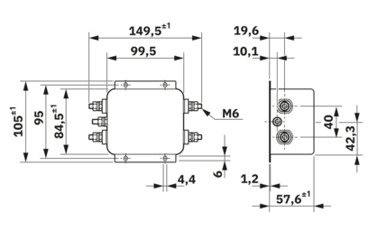 EMC滤波器-FIL-WM-1S-1N-60A-230AC