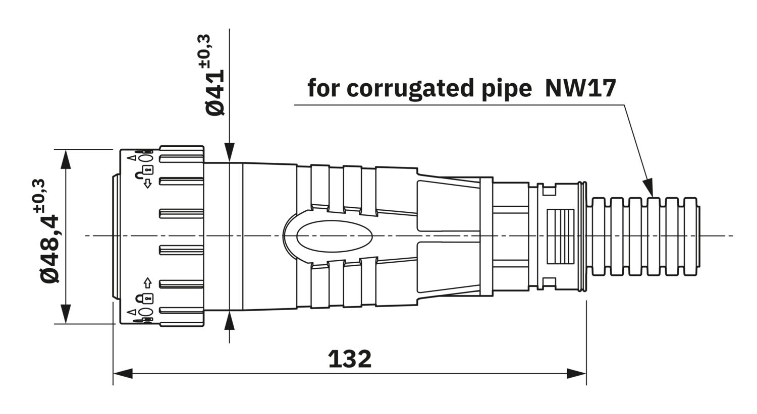 SACC-AHDP06-9PFS-B-NW17-IV - Cable connector - 1521610 SACC-AHDP06-9PFS-B-NW17-IV - Cable connector - 1521610