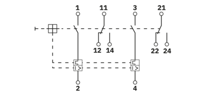 热磁设备断路器-CB TM2 6A SFB P