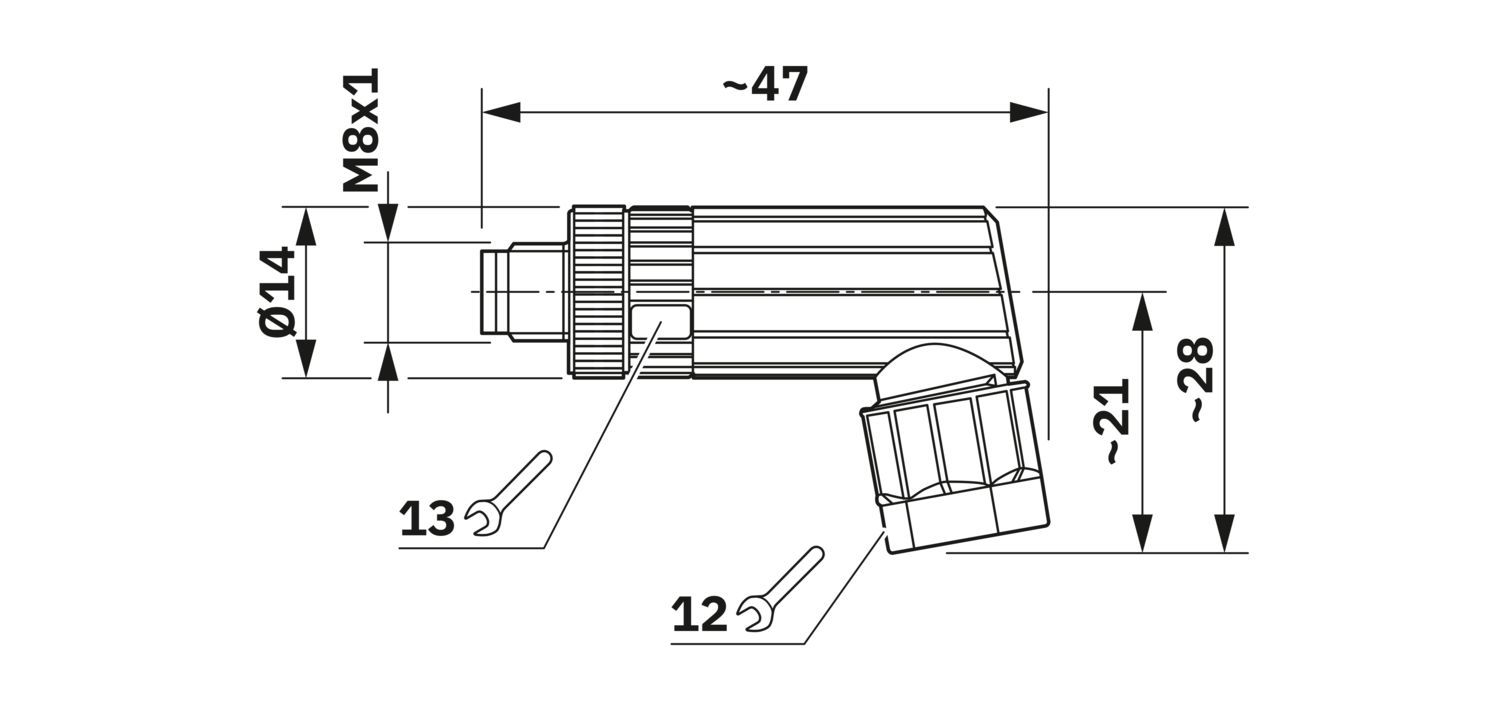 SACC-M 8MR-4PL-M - Connector - 1482522 | Phoenix Contact SACC-M 8MR-4PL-M - Connector - 1482522 | Phoenix Contact