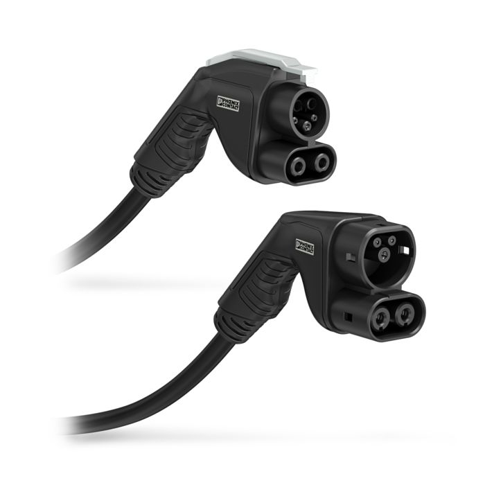 Compact charging cables for CCS type 1 and CCS type 2