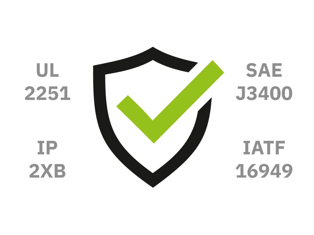 100% standard-compliant design of the CHARX connect eco NACS charging cables