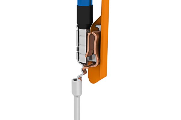 Push-Lock-Anschluss eines M12-Steckverbinders