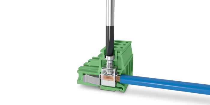PCB terminal blocks and PCB connectors with screw connection
