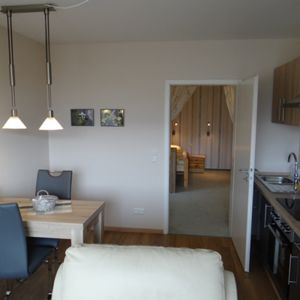 Appartement Luttmann, Koch- und Essbereich