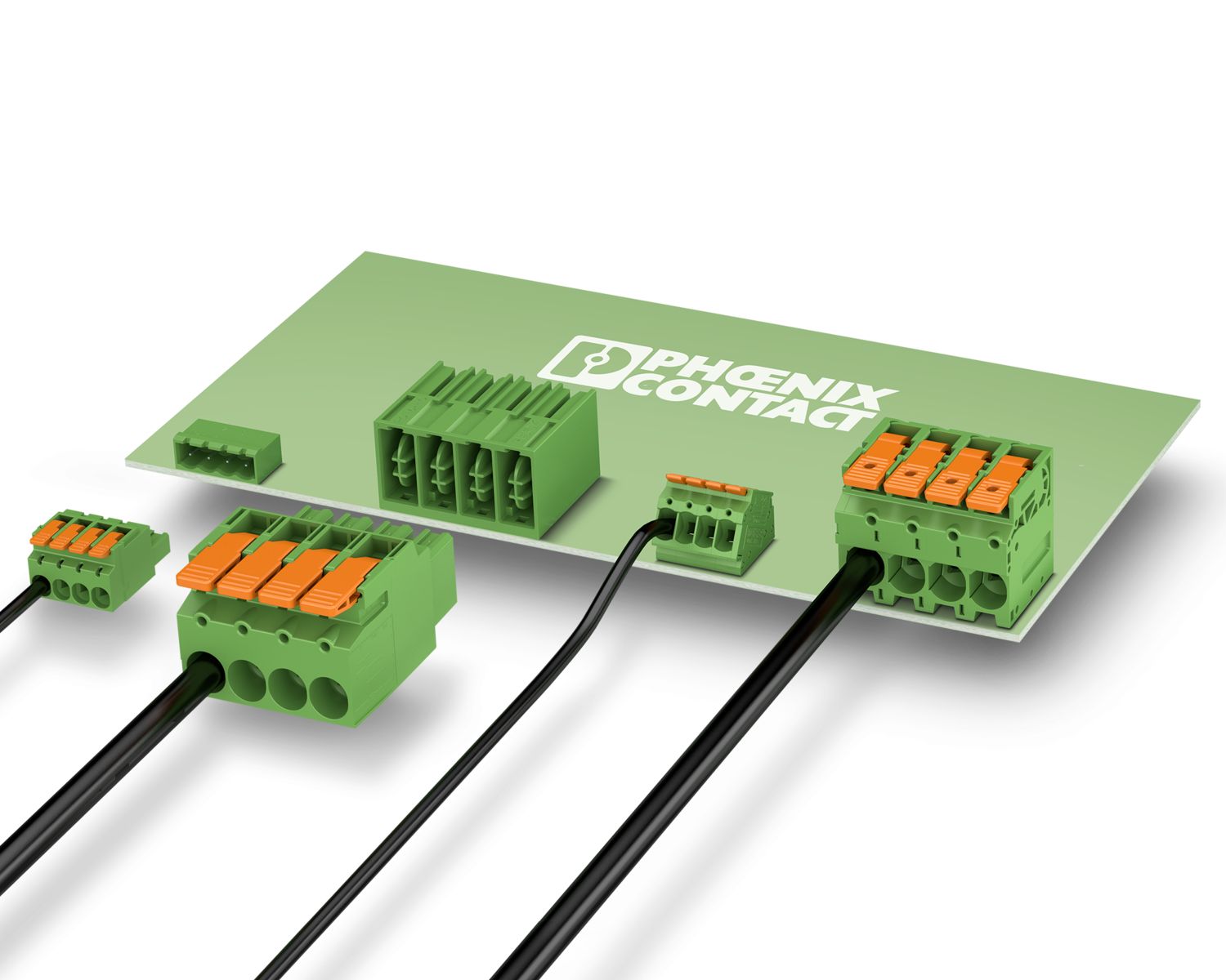 LPT series lever-actuated PCB terminal blocks and LPC series lever-actuated PCB connectors