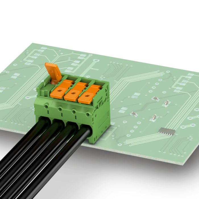 LPT ve LPC serisi kol mekanizmalı PCB klemensler ve PCB konnektörler