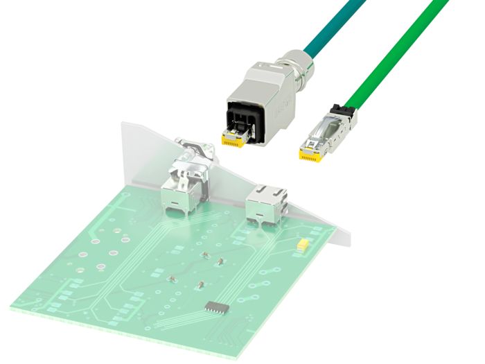 Industrial RJ45 cable connectors – for data transmission in accordance with CAT6A