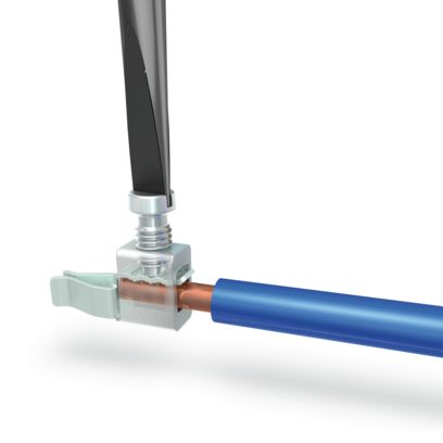Raccordement vissé avec guidage latéral du conducteur pour les connecteurs pour circuits imprimés
