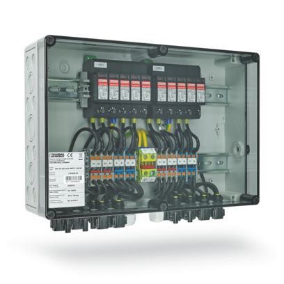String combiner boxes for photovoltaic systems | Phoenix Contact String combiner boxes for photovoltaic systems | Phoenix Contact