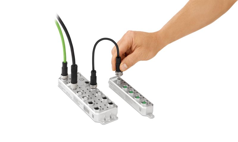 IP67 I/O devices with push-pull locking