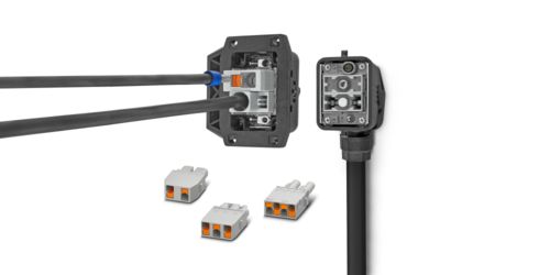 Heavy-duty connector met Push-in-contactblokken