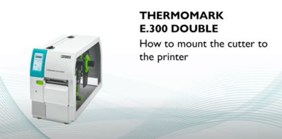 THERMOMARK E.300 DOUBLE - montaż noża tnącego