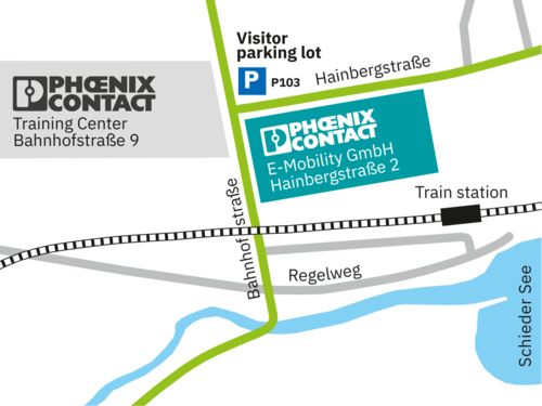 Directions map – Phoenix Contact E-Mobility Schieder-Schwalenberg