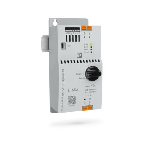 Interruttore di potenza DC CONTACTRON ELR HDC su guida DIN