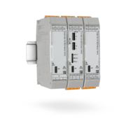 ECM UC current measuring transducer with web-based management on a DIN rail
