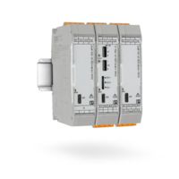 ECM UC current measuring transducer with web-based management on a DIN rail