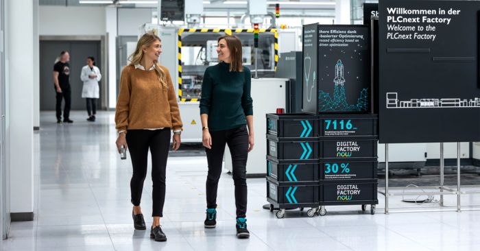 Female sustainability managers in the PLCnext Factory