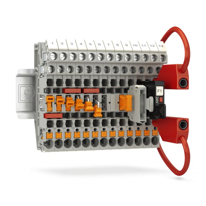 Bloc de jonction sectionnables, hybride multiconducteur PTU 4-TWIN-TG