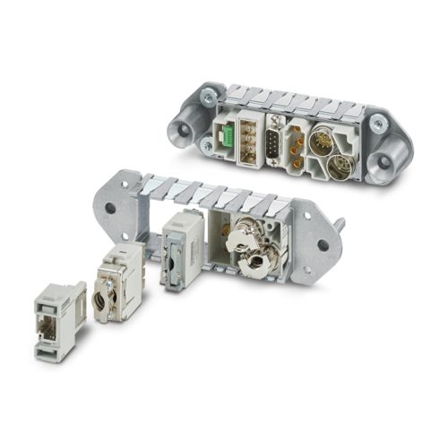 Docking frame for slide-in systems