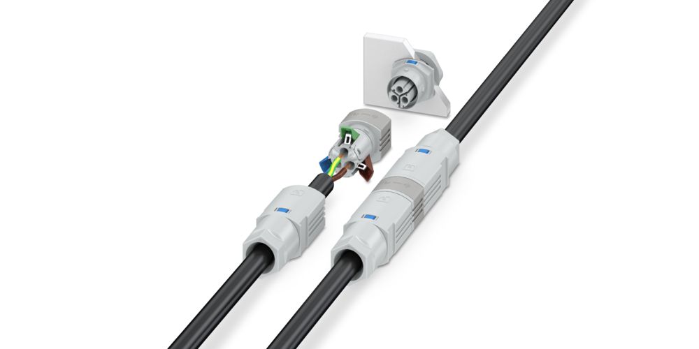 Installation connectors with Push-Lock connection for shutter and awning connections