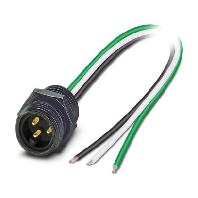 SACC-E-MINM-3CON-NPT12-U50/1,0 - Flush-type connector - 1417774 