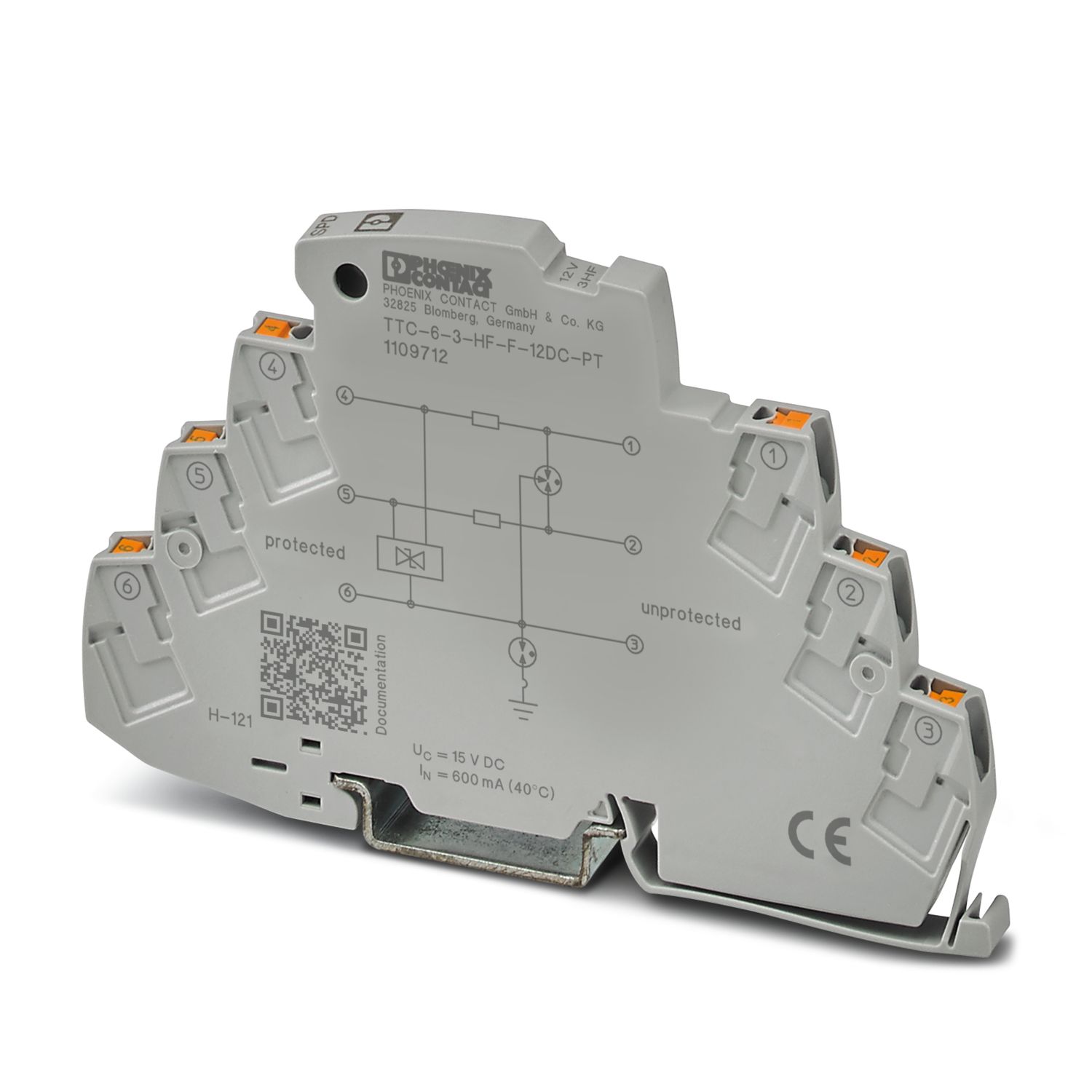 TTC-6-3-HF-F-12DC-PT - Surge protection device - 1109712