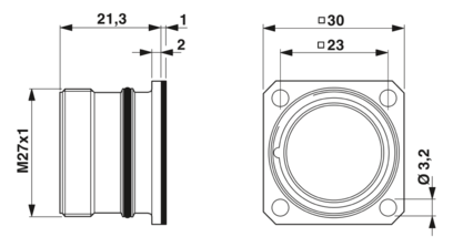 设备连接器 板前安装-HC-26P1N8A2300