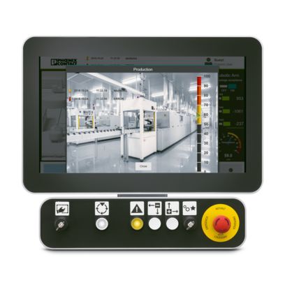Title image of the HMIs and industrial PCs brochure