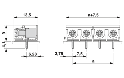 PCB端子-PT 2,5/ 5-7,5-V