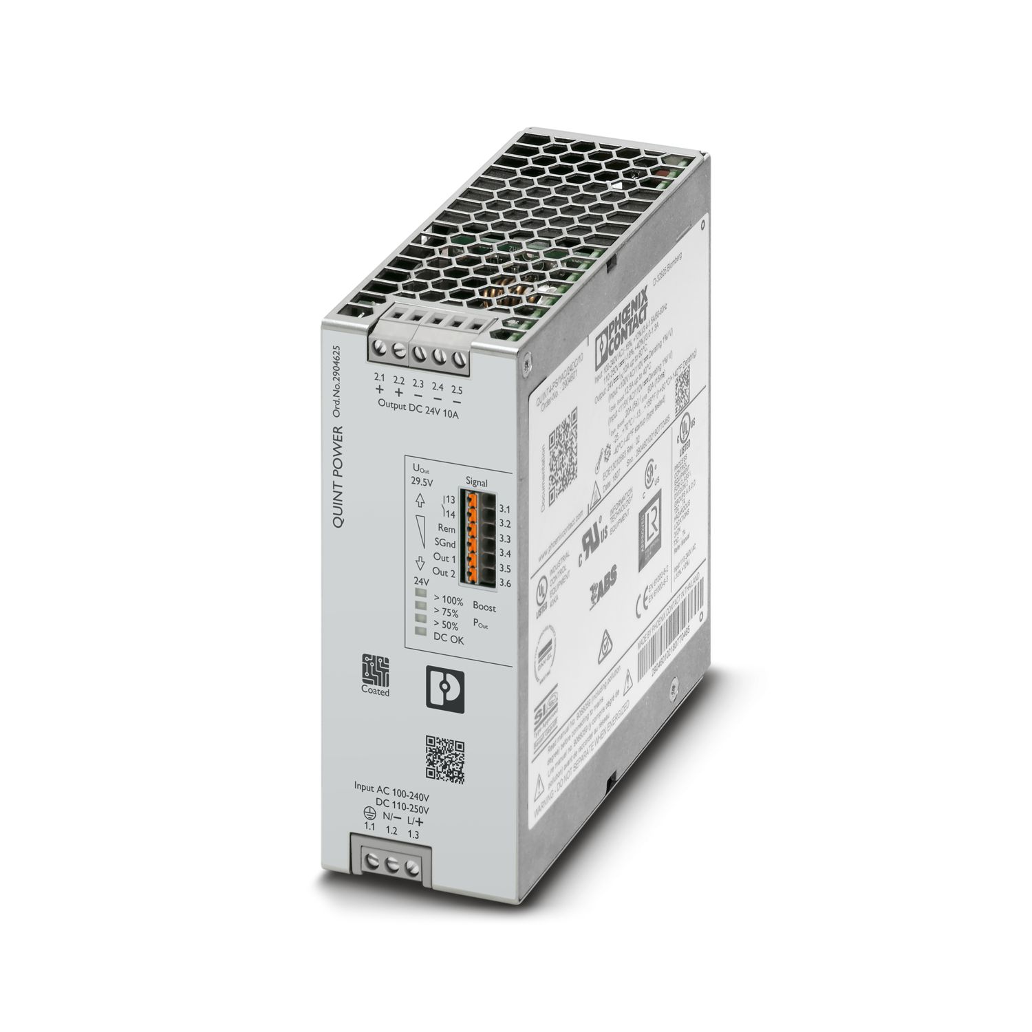 QUINT4-PS/1AC/24DC/10/CO - 電源 - 2904625 | Phoenix Contact QUINT4-PS/1AC/24DC/10/CO - 電源 - 2904625 | Phoenix Contact