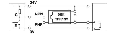 Application drawing Switching amplifier DEK-TR/INV