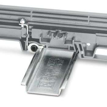 Secure connection between the PCB and DIN rail