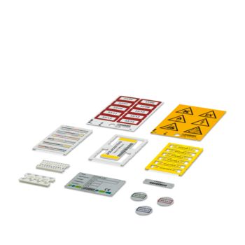 Marking material for systems, terminal blocks, and conductors
