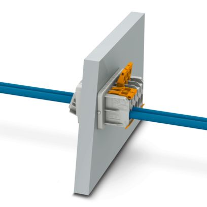 À l'extérieur raccordement Push-Lock, à l'intérieur raccordement Push-in
