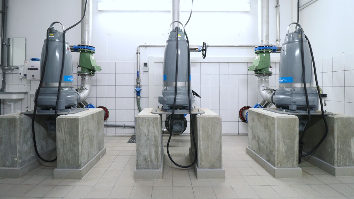 Wastewater pumping station