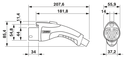 AC充电电缆-EV-GBN3C-1AC16A-5,0M2,5ESBK01