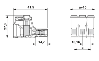 PCB 插拔式连接器-PC 16/ 6-ST-10,16