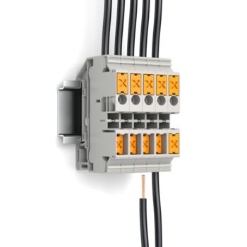 XTV terminal blocks with open and closed connection chamber 
