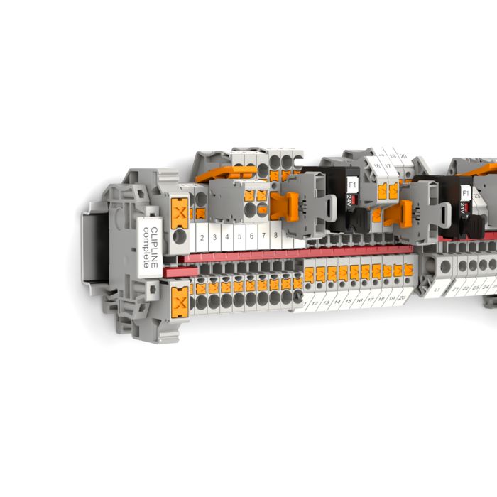 Compatibility with the CLIPLINE complete terminal block system