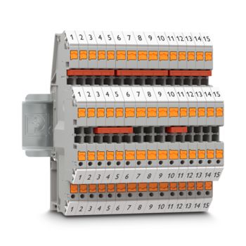 Double-level terminal blocks