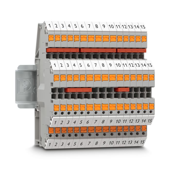 Double-level terminal blocks