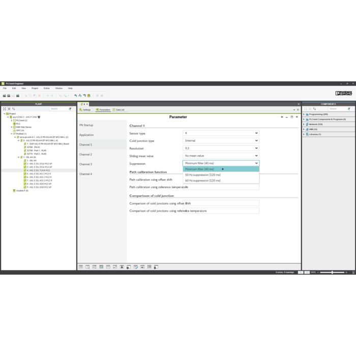 Parametrización de equipos en el sistema de automatización PLCnext Technology