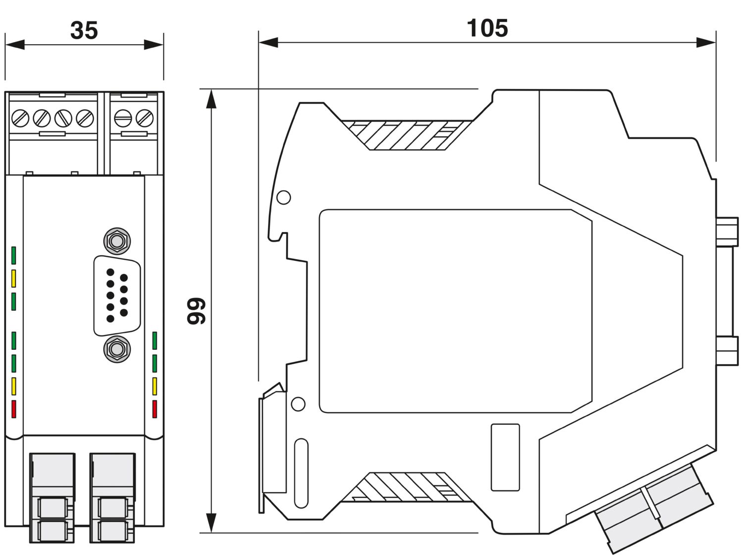 PSI-MOS-PROFIB/FO1300 T - Conversor com conector de fibra PSI-MOS-PROFIB/FO1300 T - Conversor com conector de fibra