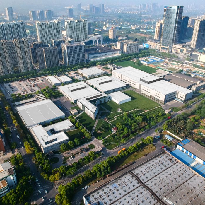 Aerial view of Phoenix Contact (Nanjing) E-Mobility Technology Co., Ltd. in China