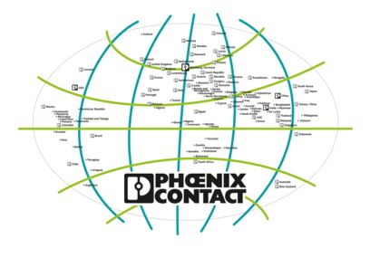 Weltweite Vertriebsstandorte von Phoenix Contact