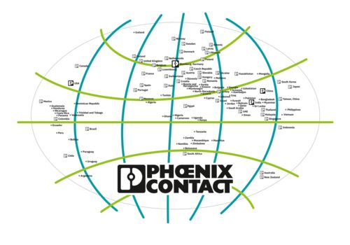 Weltweite Standorte von Phoenix Contact