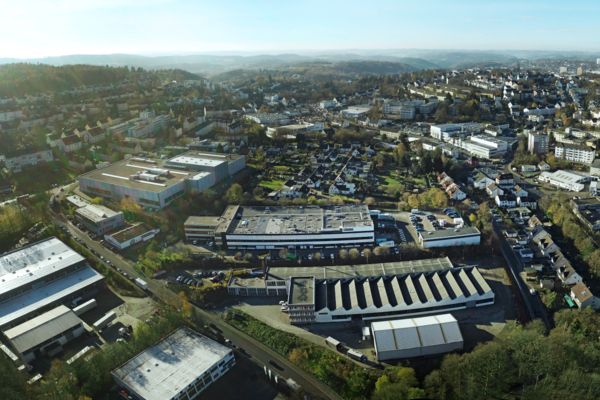 Luftbild des Betriebsgeländes in Lüdenscheid