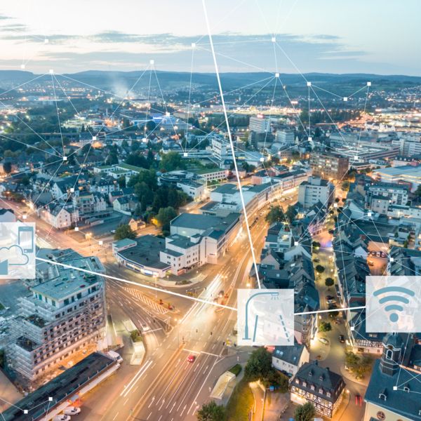 Ville avec infrastructure